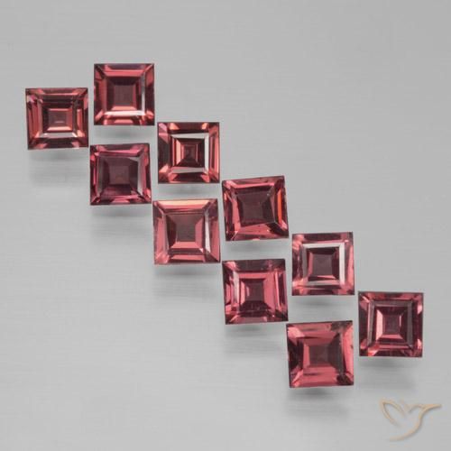 3.61ctw Natürlicher Merlot Rot Pyrop-Granat, Quadrat, VS