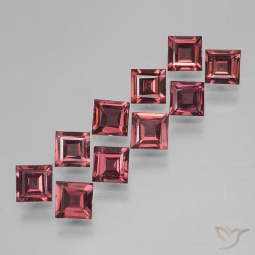 3.61 ct natürliche Merlot Rot Pyrop-Granat-Edelsteine, Quadrat, VS