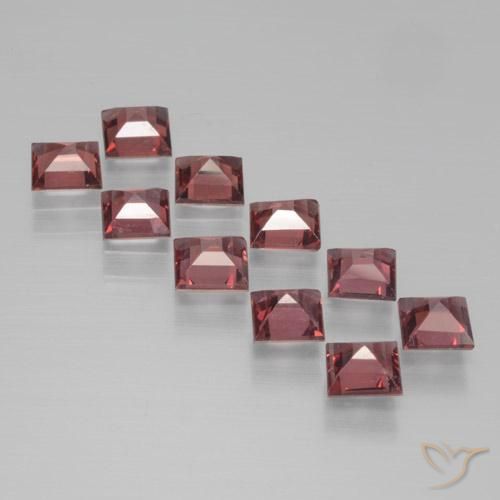 3.61 ct natürliche Merlot Rot Pyrop-Granat-Edelsteine, Quadrat, VS