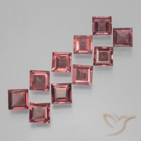 3.83 ct natürliche Tiefes Weinrot Pyrop-Granat-Edelsteine, Quadrat, VS