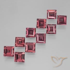 4.42 ct natürliche Mittel-Dunkelrot Pyrop-Granat-Edelsteine, Quadrat, VS