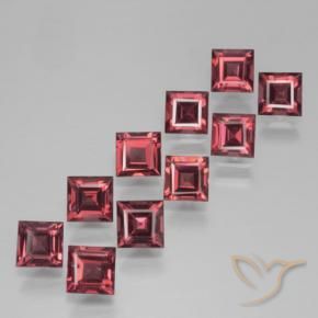 4.68 ct natürliche Mittelrot Pyrop-Granat-Edelsteine, Quadrat, VS