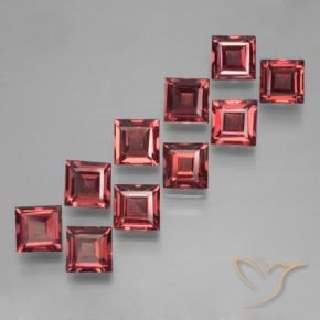 4.18 ct natürliche tiefrot Pyrop-Granat-Edelsteine, Quadrat, VS
