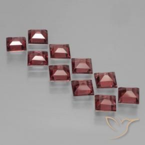 4.18 ct natürliche tiefrot Pyrop-Granat-Edelsteine, Quadrat, VS
