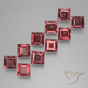 4.27 ct natürliche Purpurrot Pyrop-Granat-Edelsteine, Quadrat, VS