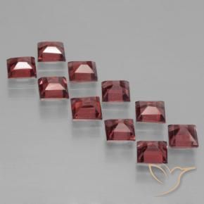 4.38 ct natürliche tiefrot Pyrop-Granat-Edelsteine, Quadrat, VS
