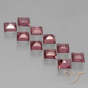 3.88 ct natürliche Mittel-Dunkelrot Pyrop-Granat-Edelsteine, Quadrat, VS
