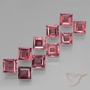 3.37 ct natürliche tiefrot Pyrop-Granat-Edelsteine, Quadrat, VS