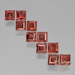 4.62 ct natürliche Mittelrot Pyrop-Granat-Edelsteine, Quadrat, VS