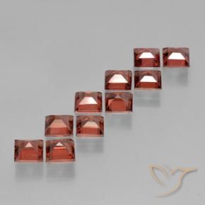 4.62 ct natürliche Mittelrot Pyrop-Granat-Edelsteine, Quadrat, VS