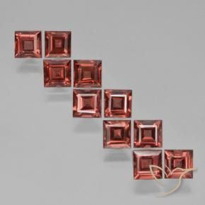 4.78 ct natürliche Mittelrot Pyrop-Granat-Edelsteine, Quadrat, VS
