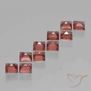 4.78 ct natürliche Mittelrot Pyrop-Granat-Edelsteine, Quadrat, VS