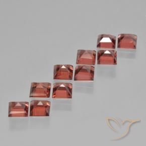 4.71 ct natürliche Ziegelrot Pyrop-Granat-Edelsteine, Quadrat, VS
