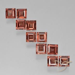4.17 ct natürliche Mittelrot Pyrop-Granat-Edelsteine, Quadrat, VS