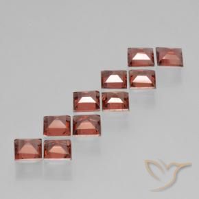 4.17 ct natürliche Mittelrot Pyrop-Granat-Edelsteine, Quadrat, VS
