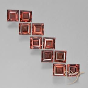 4.28 ct natürliche Mittelrot Pyrop-Granat-Edelsteine, Quadrat, VS