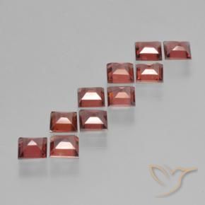 4.28 ct natürliche Mittelrot Pyrop-Granat-Edelsteine, Quadrat, VS