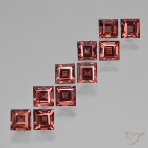 4.94ctw Natürlicher Scharlachrot Pyrop-Granat, Quadrat, VS