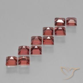 4.94 ct natürliche Scharlachrot Pyrop-Granat-Edelsteine, Quadrat, VS