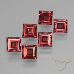 2.71 ct natürliche Scharlachrot Pyrop-Granat-Edelsteine, Quadrat, VS