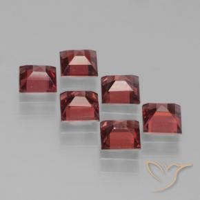 2.71 ct natürliche Scharlachrot Pyrop-Granat-Edelsteine, Quadrat, VS