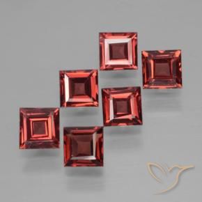 2.71 ct natürliche tiefrot Pyrop-Granat-Edelsteine, Quadrat, VS