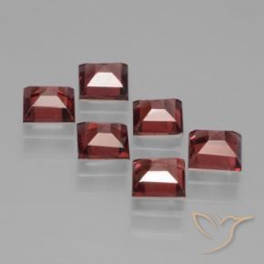 2.71 ct natürliche tiefrot Pyrop-Granat-Edelsteine, Quadrat, VS
