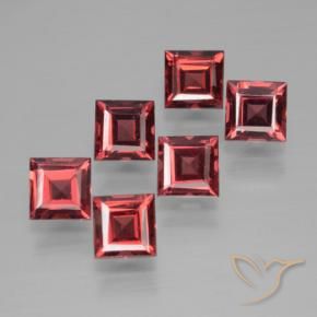 2.66 ct natürliche tiefrot Pyrop-Granat-Edelsteine, Quadrat, VS
