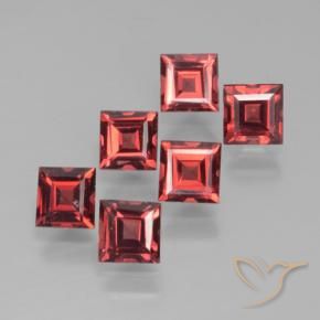 2.49 ct natürliche tiefrot Pyrop-Granat-Edelsteine, Quadrat, VS