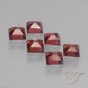 2.49 ct natürliche tiefrot Pyrop-Granat-Edelsteine, Quadrat, VS