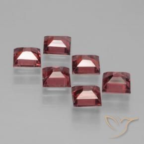 2.68 ct natürliche Tiefes Scharlachrot Pyrop-Granat-Edelsteine, Quadrat, VS