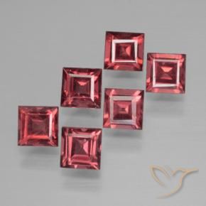 2.67 ct natürliche Mittelrot Pyrop-Granat-Edelsteine, Quadrat, VS