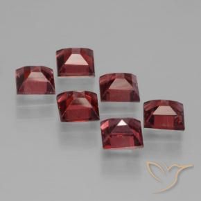 2.80 ct natürliche Tiefes Scharlachrot Pyrop-Granat-Edelsteine, Quadrat, VS