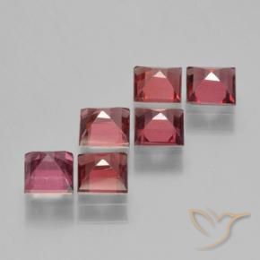 2.41 ct natürliche Mittelrot Pyrop-Granat-Edelsteine, Quadrat, VS