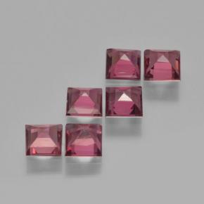 2.12 ct natürliche tiefrot Pyrop-Granat-Edelsteine, Quadrat, VS