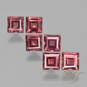 2.54 ct natürliche tiefrot Pyrop-Granat-Edelsteine, Quadrat, VS