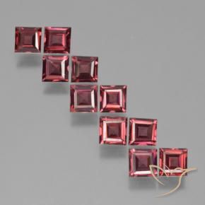 3.80 ct natürliche tiefrot Pyrop-Granat-Edelsteine, Quadrat, VS