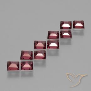 3.80 ct natürliche tiefrot Pyrop-Granat-Edelsteine, Quadrat, VS