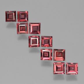 4,19 ct natürliche roter Pyrop-Edelsteine, Quadrat, VS