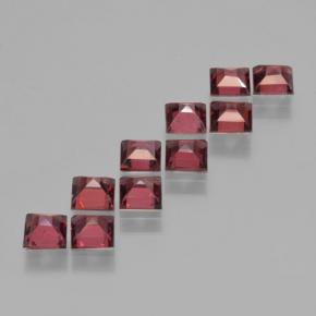 4,19 ct natürliche roter Pyrop-Edelsteine, Quadrat, VS