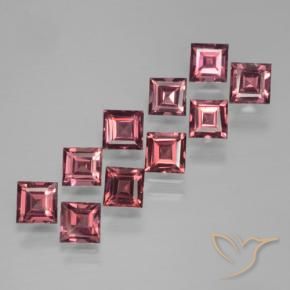4.00 ct natürliche Mittelrot Pyrop-Granat-Edelsteine, Quadrat, VS