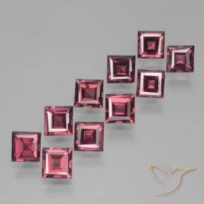 4.30 ct natürliche dunkelrot Pyrop-Granat-Edelsteine, Quadrat, VS