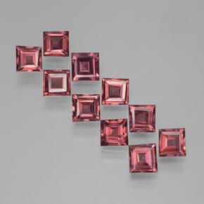 3,44 ct natürliche roter Pyrop-Edelsteine, Quadrat, VS