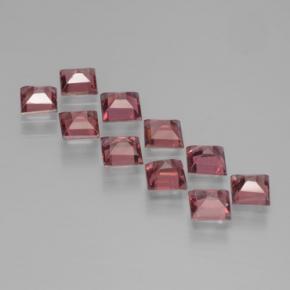 3,44 ct natürliche roter Pyrop-Edelsteine, Quadrat, VS