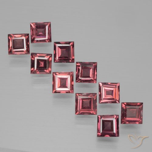 4,13 ct natürliche roter Pyrop-Edelsteine, Quadrat, VS
