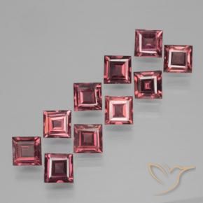 4,13 ct natürliche roter Pyrop-Edelsteine, Quadrat, VS