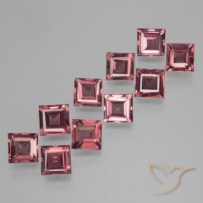 4.04 ct natürliche Mittel-Dunkelrot Pyrop-Granat-Edelsteine, Quadrat, VS