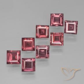 3.05 ct natürliche tiefrot Pyrop-Granat-Edelsteine, Quadrat, VS