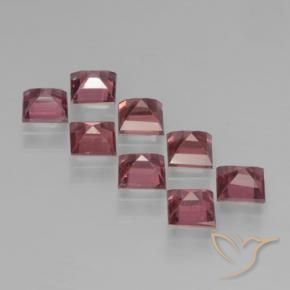 3.05 ct natürliche tiefrot Pyrop-Granat-Edelsteine, Quadrat, VS