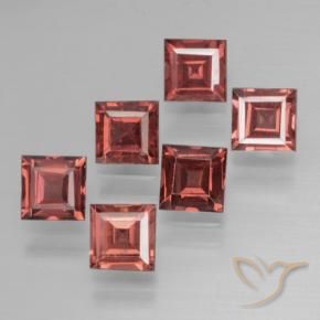 2.98 ct natürliche dunkelrot Pyrop-Granat-Edelsteine, Quadrat, VS